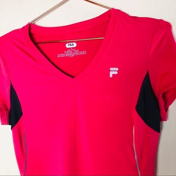 EUC Fila Sports Pink  V Neck Tank Small - Picture 4 of 6